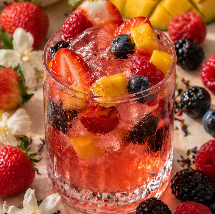 Rosé Reverie mocktail